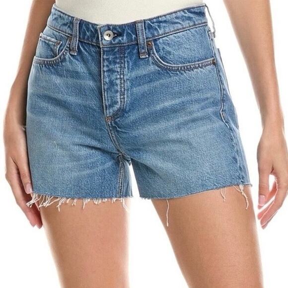 Rag & Bone Dre Low-Rise Shorts in Clean Peony Button Fly - Size 27 - Picture 1 of 6